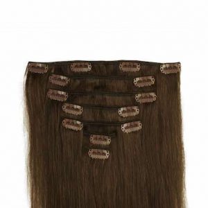 Clip in Extensions 60cm 160g 04 Chocolade Bruin-0