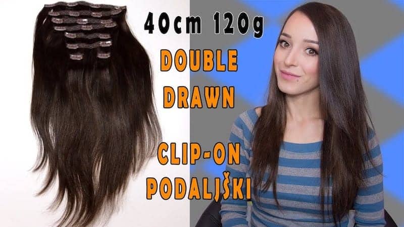 Zeemeeuw halsband twist Clip-In Hair Extensions 40cm 120g - Premium
